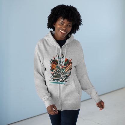 Hoodie Unisex Zip. Spanish Steps. Spanish Enchantment