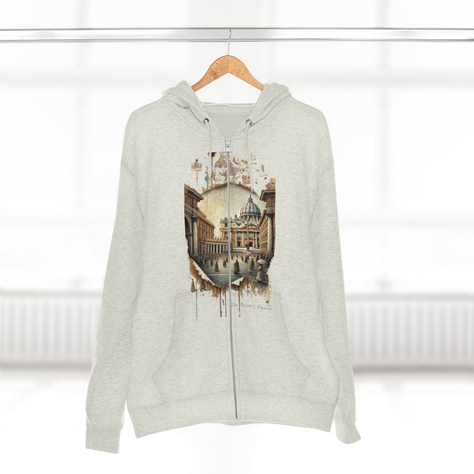 Hoodie Unisex Zip. St. Peter's Square. Sanctuary of Saints