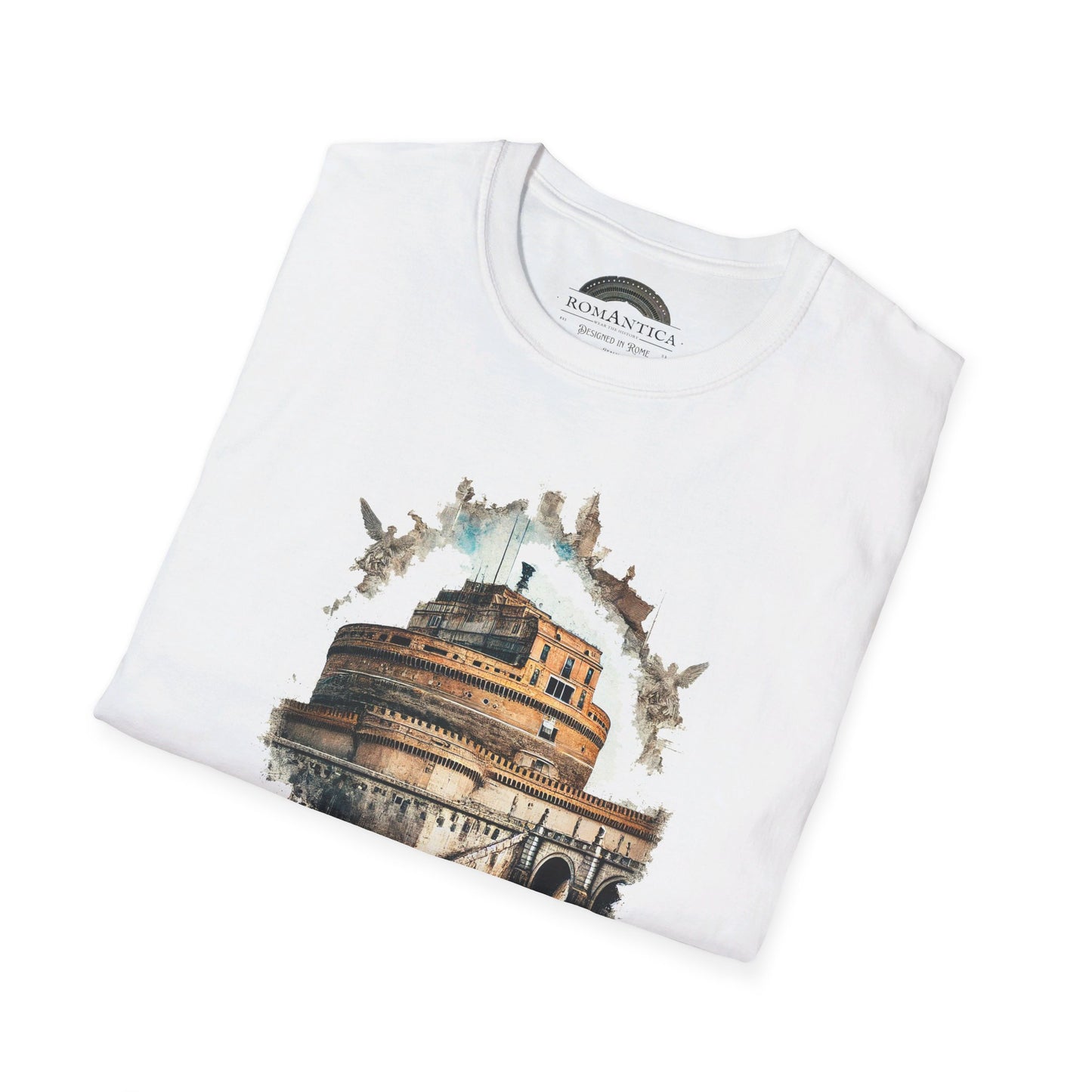 T-Shirt TIMELESS. Castel Sant'Angelo. Monochrome Legacy