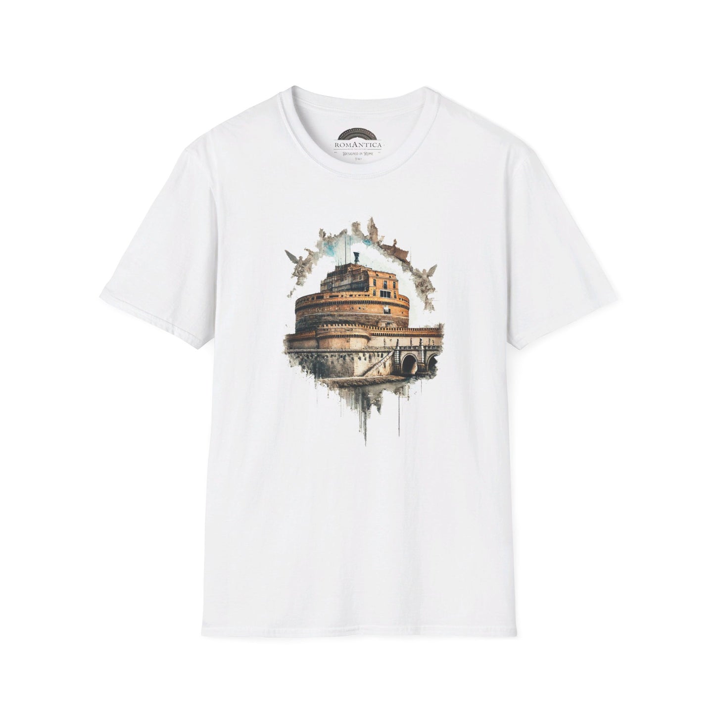 T-Shirt TIMELESS. Castel Sant'Angelo. Monochrome Legacy