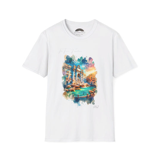 T-Shirt ART. Trevi Fountain. Fountain of Wishes.