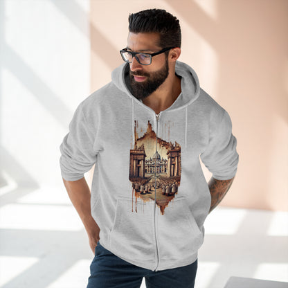 Hoodie Unisex Zip Saint Peter. JUBILEE 2025. Paths of Devotion