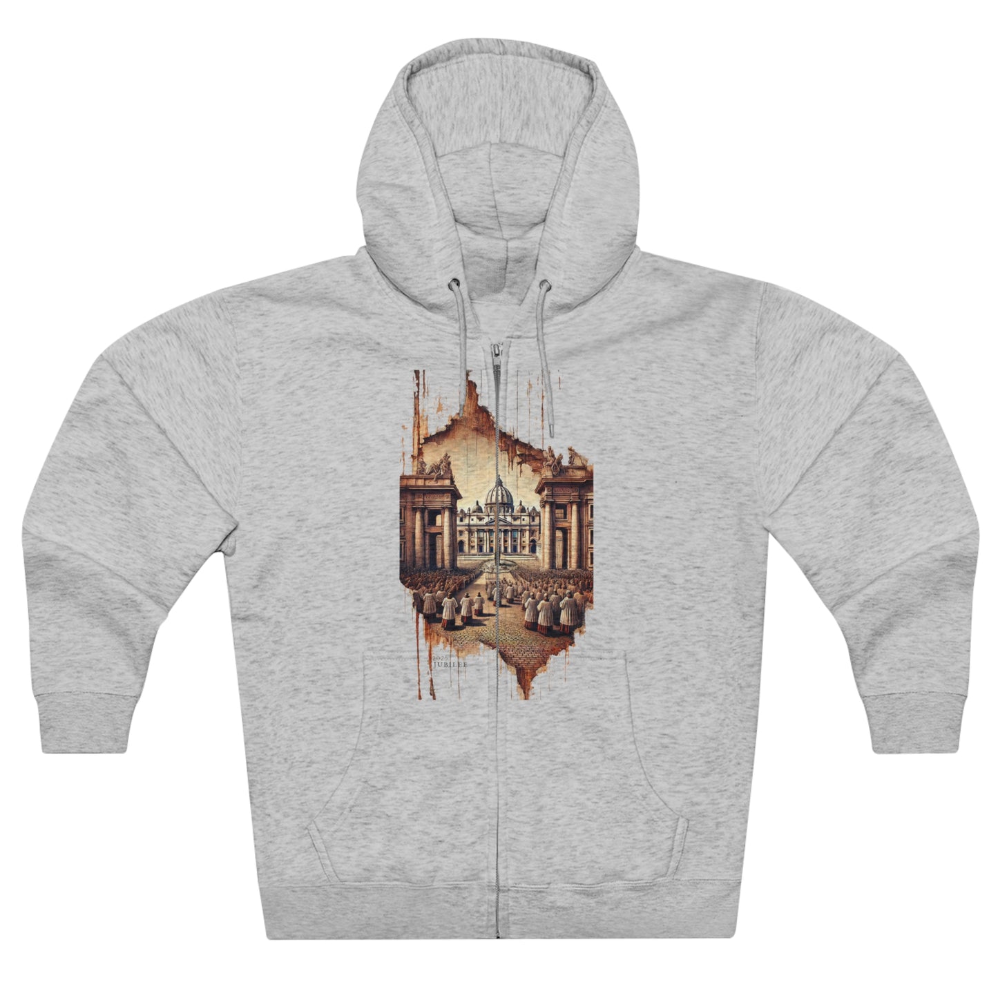 Hoodie Unisex Zip Saint Peter. JUBILEE 2025. Paths of Devotion