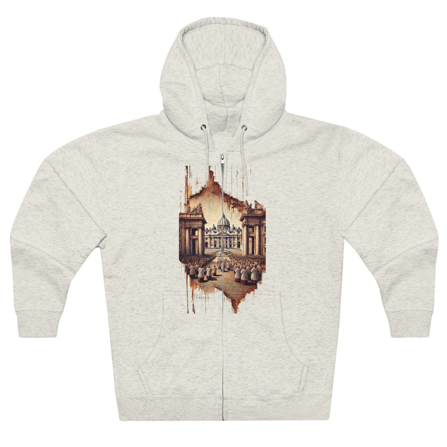 Hoodie Unisex Zip Saint Peter. JUBILEE 2025. Paths of Devotion